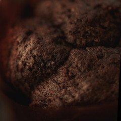 brown chocolate muffin.