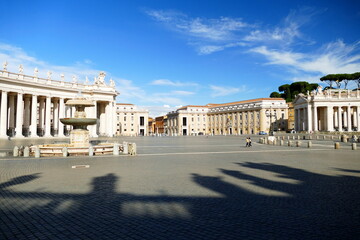 Obraz premium St. Peter's Square,Basilica of Saint Peter and the Vatican,Rome,Italy