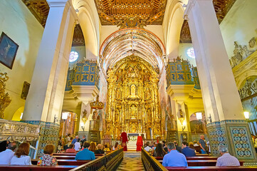 The prayer hall of Our Lady of O church, Sanlucar, Spain
