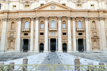 Naklejka premium St. Peter's Square,Basilica of Saint Peter and the Vatican,Rome,Italy