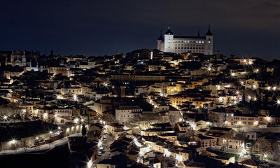 Panoramic view of the city of Toledo. Spain