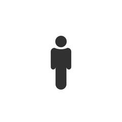 Man or person icon in linear style. user icon. Stock vector illustration isolated on white background.