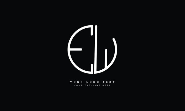 EW ,WE ,E ,W  Abstract Letters Logo Monogram 