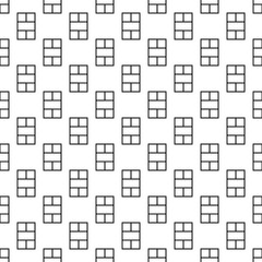 Repeated squares, rectangles background. Seamless surface pattern design with mosaic ornament. Ethnic embroidery motif. Bricks wallpaper. Digital paper, page fill, web designing, textile print. Vector