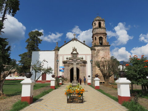 Church Of Santa Fe De La Laguna, Mexico, Which Inspired Disney Film Coco