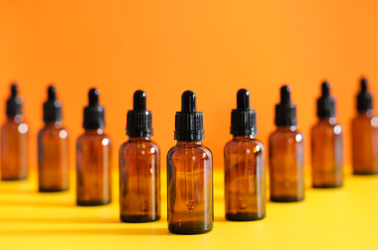 glass vials with dropper system for medical use V composition