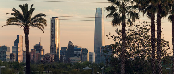 Atardecer en Santiago de chile