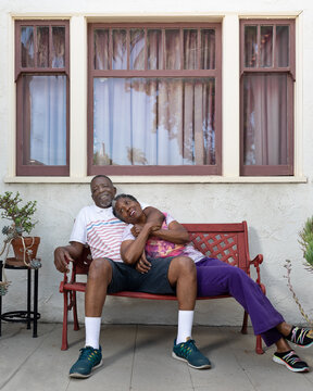 Photos of married African-American Couple Virginia and Fred Love