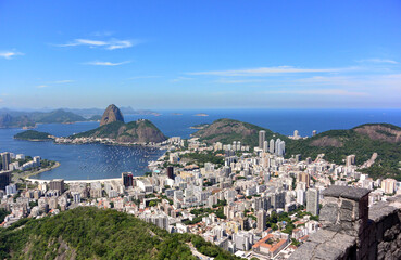 Fototapeta na wymiar View of the Rio de Janeiro City