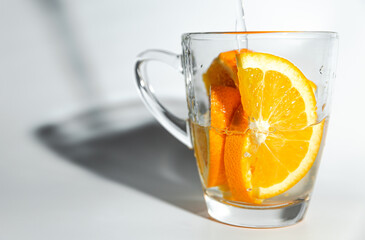 cup of tea with lemon