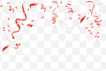 Vector confetti. Festive illustration.