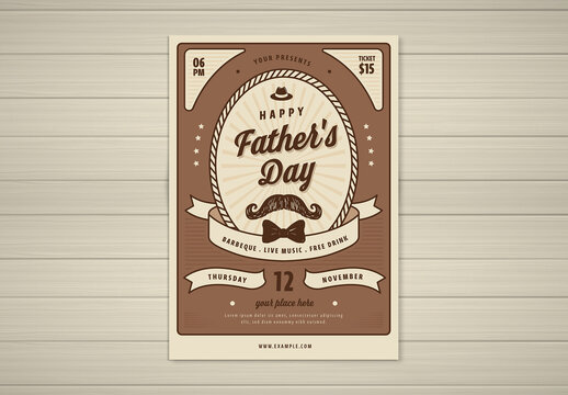 Father's Day Flyer Layout