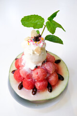 ice cream with watermelon