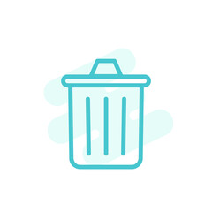 Trash can icon template 