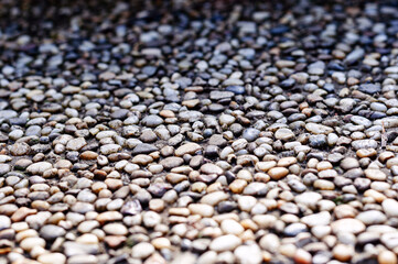 Gravel tile grey stone texture macro