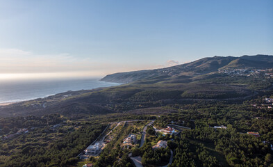 Fototapeta premium aerial view of sintra natural park