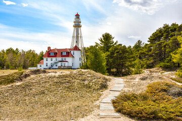 Fototapeta na wymiar Wisconsin Lighthouse