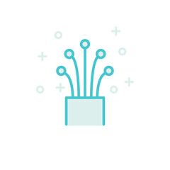 Fiber optic icon template