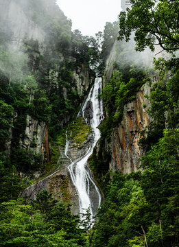 Ginga waterfall, Sōunkyō, Sounkyo mountains, Daisetsuzan National Park, Kamikawa, Hokkaidō, Japan, Asia