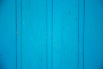 Wooden wall. Wooden texture of blue color.