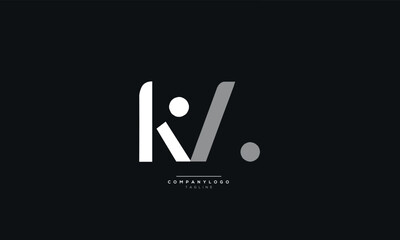 KA Letter Logo Alphabet Design Icon Vector Symbol - obrazy, fototapety, plakaty