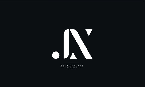 JX Letter Logo Alphabet Design Icon Vector Symbol