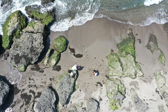 Aerial View In San Juan Beach Philippines