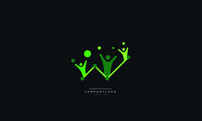 An abstract leaf wellness fitness logo design