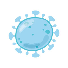 coronavirus covid 19 pathogen disease respiratory isolated icon