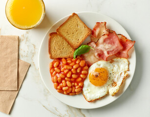 plate of english breakfast