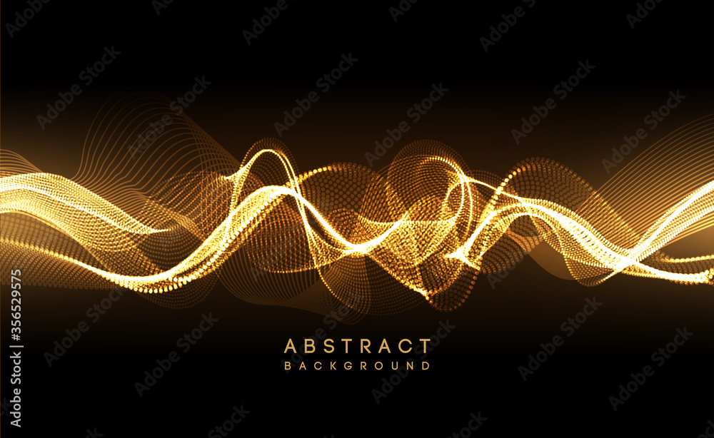Poster hi-tech futuristic techno background, neon shapes and dots. technology connection, big data, dotted 