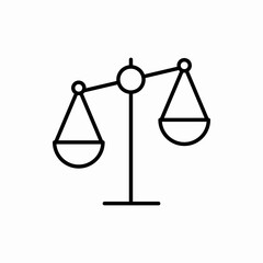 Outline balance icon.Balance vector illustration. Symbol for web and mobile