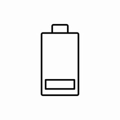 Outline battery icon.Battery vector illustration. Symbol for web and mobile