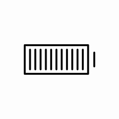 Outline battery icon.Battery vector illustration. Symbol for web and mobile