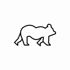 Outline bear icon.Bear vector illustration. Symbol for web and mobile