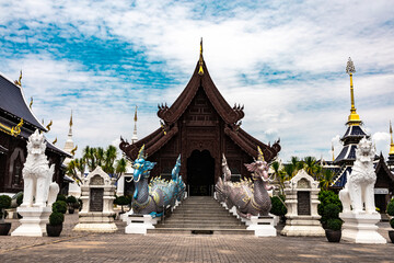 CHIANGMAI, THAILAND, Wat Den Salee Sri Muang Gan (Wat Ban Den) is a Lanna-style Buddhist temple. 