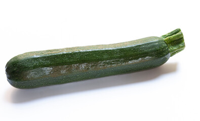 zucchini on a white background