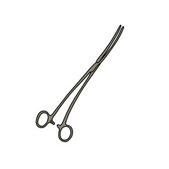 bozeman douglas forceps doodle icon, vector illustration