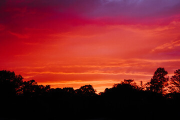 Fototapeta na wymiar Colorful Sunset