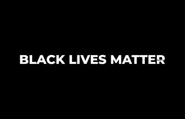 Black Lives Matter vector lettering design element