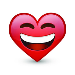 Emoji Heart Expression Emoji Smiley Face Vector Design Art