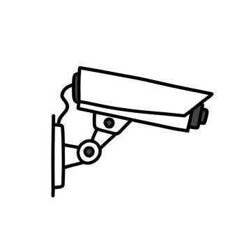 videcam doodle icon, vector illustration