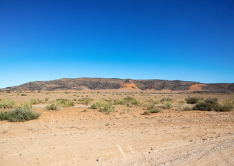 Landscape in the Khomas highlands in Namibia