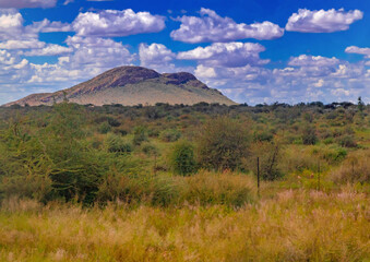 Fototapeta premium Landscape in the Khomas highlands in Namibia