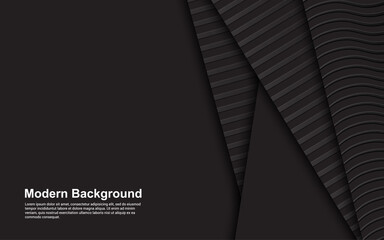 Illustration vector graphic of Abstract background black color luxury modern design