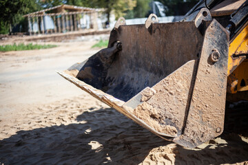 Tractor bucket. Construction machinery.
