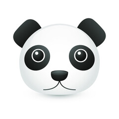 Panda Asia Animals Emoji Illustration Face Vector Design Art