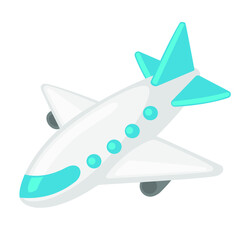 Airplane Travel Emoji Vector Design Art Trendy Communication Chat Elements