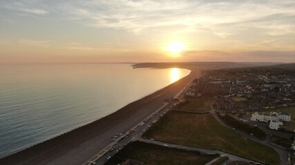 Obraz premium sunset over the river