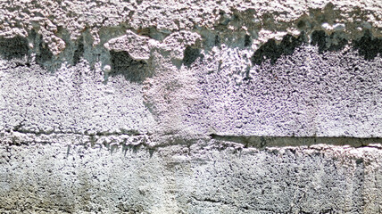 Brick white rough dirty wall. Use for Texture and background. Rock pattern old vintage style using...